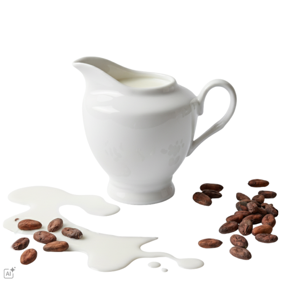 KAIA HOME Dzbanek na mleko mlecznik 250 ml / biała ceramika