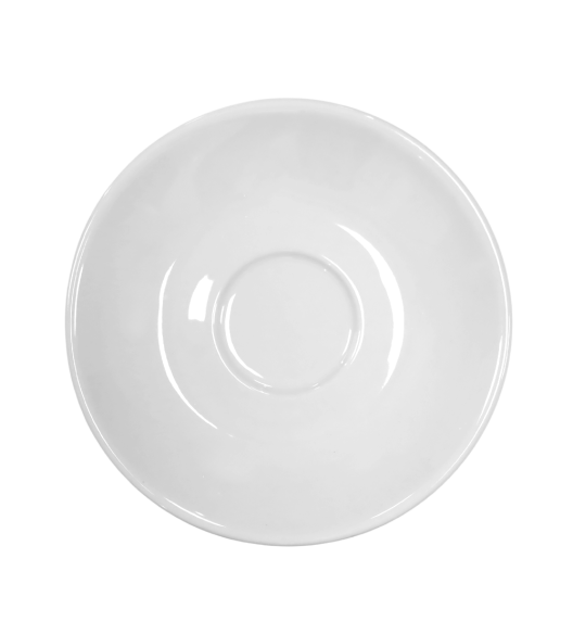 KAIA HOME Komplet 6x Filiżanka 200 ml ze spodkiem 15 cm / biała ceramika