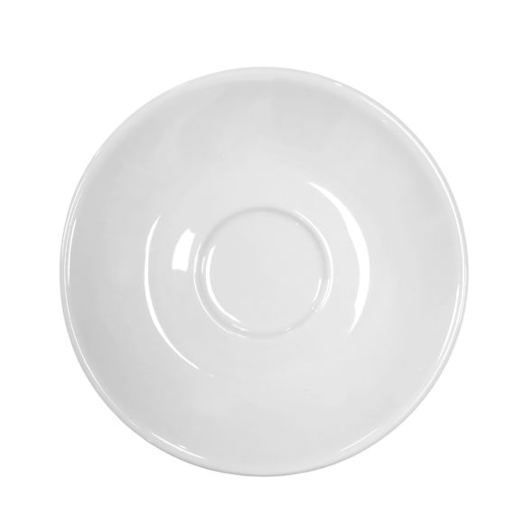 KAIA HOME Komplet 6x Filiżanka 200 ml ze spodkiem 15 cm / biała ceramika