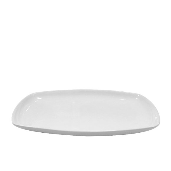 KAIA HOME BASIC Półmis prostokątny 35,5x23 cm biała ceramika