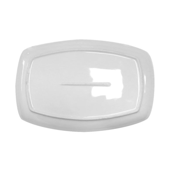 KAIA HOME BASIC Półmis prostokątny 35,5x23 cm biała ceramika