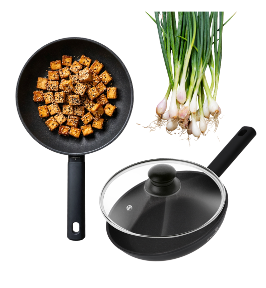ZWIEGER VALVE Patelnia 20 cm nieprzywierająca + pokrywka uniwersalna