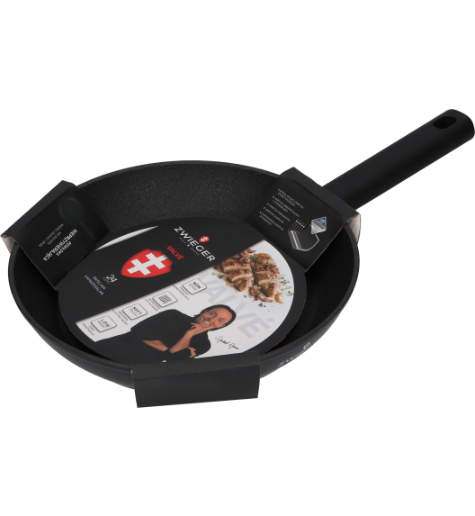 ZWIEGER VALVE Patelnia 24 cm nieprzywierająca + pokrywka 3w1