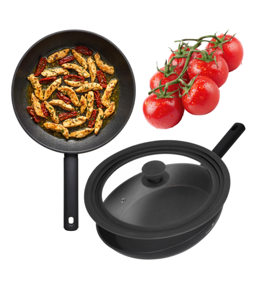 ZWIEGER VALVE Patelnia 24 cm nieprzywierająca + pokrywka 3w1
