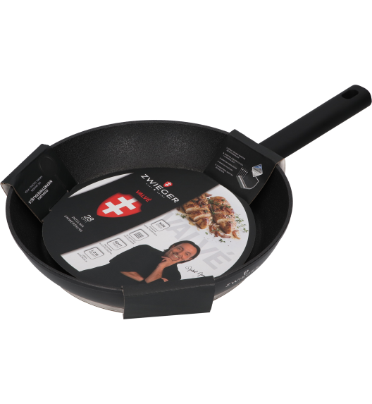 ZWIEGER VALVE Patelnia 28 cm nieprzywierająca + pokrywka 3w1