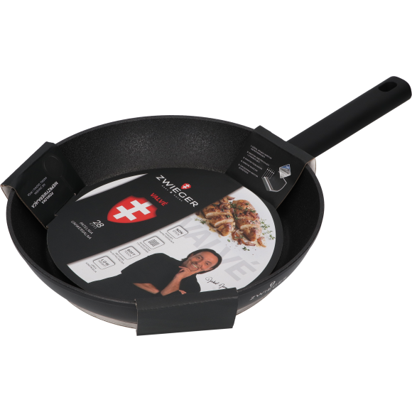 ZWIEGER VALVE Patelnia 28 cm nieprzywierająca + pokrywka 3w1