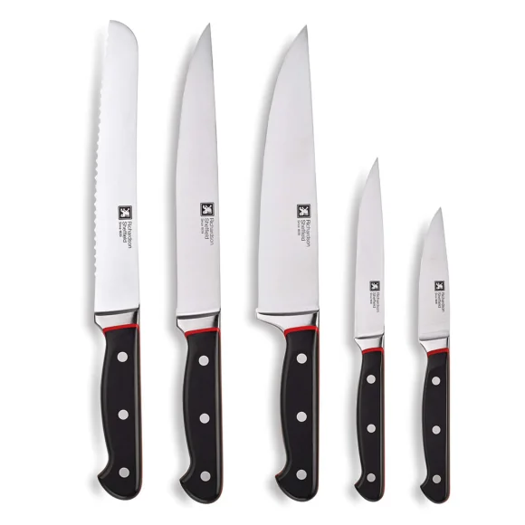 WYPRZEDAŻ! RICHARDSON SHEFFIELD VELOCITY Zestaw 5 noży kuchennych w bloku drewnianym