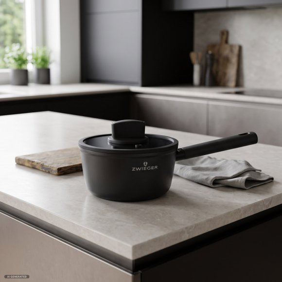 ZWIEGER VALVE Rondel 1,5 l z pokrywką 16 cm powłoka nieprzywierająca