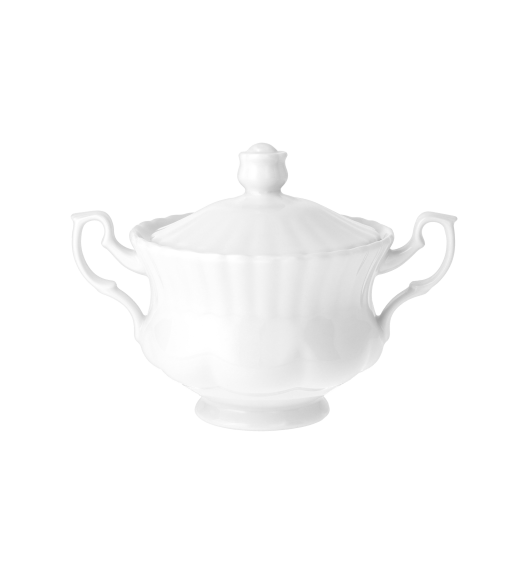 CHODZIEŻ IWONA C000 BIAŁA Cukiernica z pokrywką 300 ml / porcelana