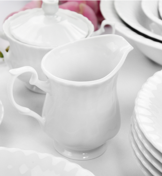 CHODZIEŻ IWONA C000 BIAŁA Dzbanek na mleko mlecznik 150 ml / porcelana