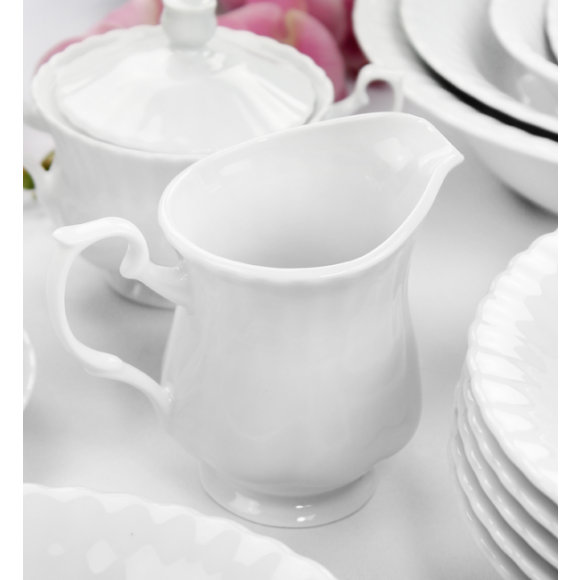 CHODZIEŻ IWONA C000 BIAŁA Dzbanek na mleko mlecznik 150 ml / porcelana