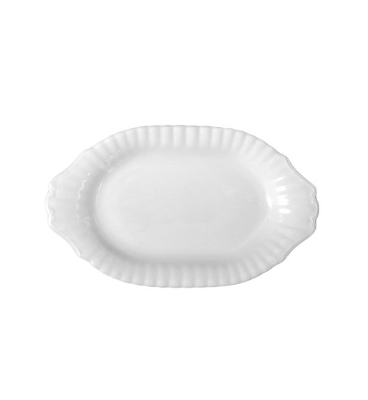 CHODZIEŻ IWONA C000 BIAŁA Półmis półmisek owalny 33 cm / porcelana