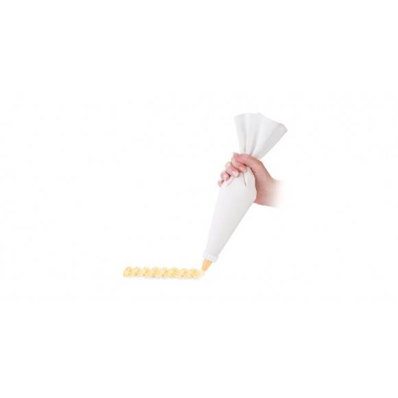 TESCOMA DELICIA Podwójny rękaw cukierniczy płócienny 35 cm + 6 dysz / VIDEO