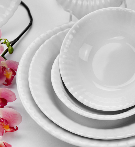 CHODZIEŻ IWONA C000 BIAŁA Salaterka miska 16 cm / porcelana