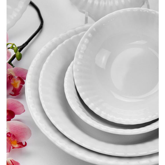 CHODZIEŻ IWONA C000 BIAŁA Salaterka miska 16 cm / porcelana