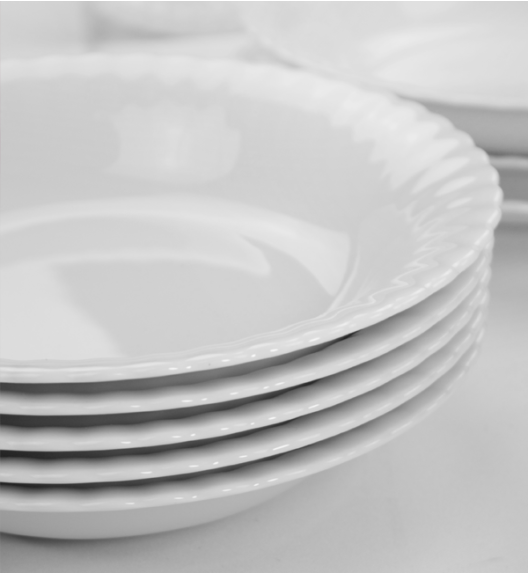 CHODZIEŻ IWONA C000 BIAŁA Talerz głęboki 22 cm / porcelana