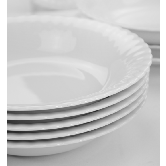 CHODZIEŻ IWONA C000 BIAŁA Talerz głęboki 22 cm / porcelana