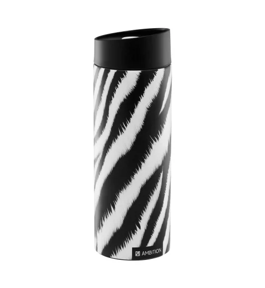 AMBITION ANIMAL KUBEK TERMICZNY 350 ML ZEBRA PATTERN