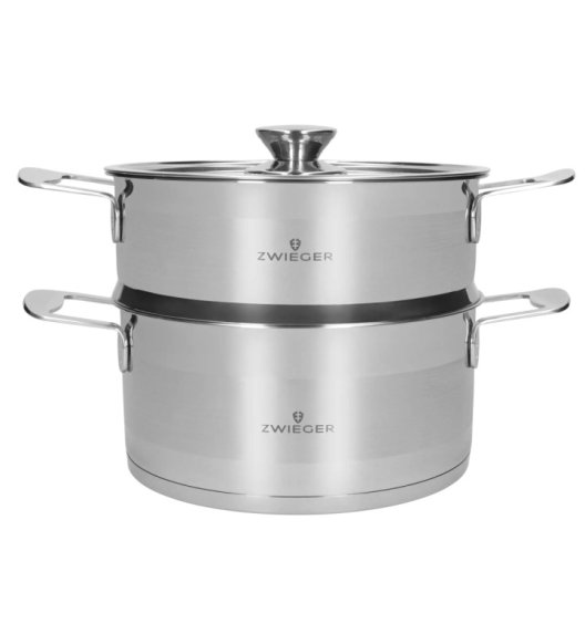 ZWIEGER CALDO Garnek 3,5 l do gotowania na parze z pokrywką 22 cm całostalowy