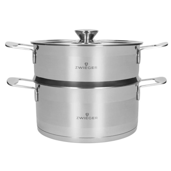 ZWIEGER CALDO Garnek 3,5 l do gotowania na parze z pokrywką 22 cm całostalowy