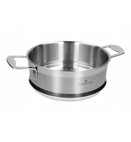 ZWIEGER CALDO Garnek 3,5 l do gotowania na parze z pokrywką 22 cm całostalowy
