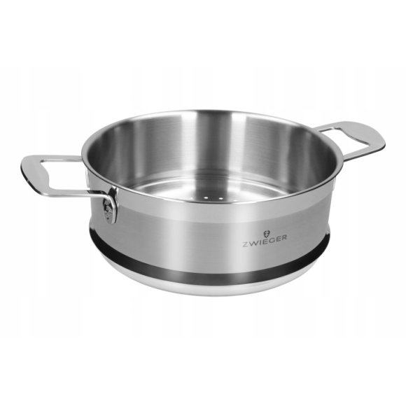 ZWIEGER CALDO Garnek 3,5 l do gotowania na parze z pokrywką 22 cm całostalowy
