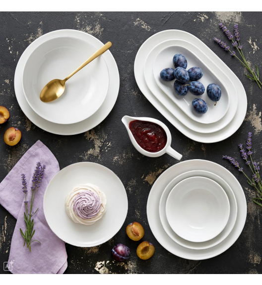 CHODZIEŻ CITY C001 BIAŁY Serwis obiadowy 44 el 12 os / polska porcelana