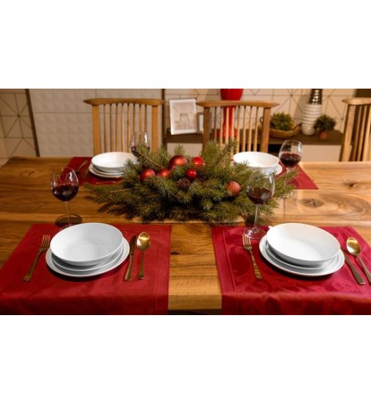 CHODZIEŻ CITY C001 BIAŁY Serwis obiadowy 44 el 12 os / polska porcelana
