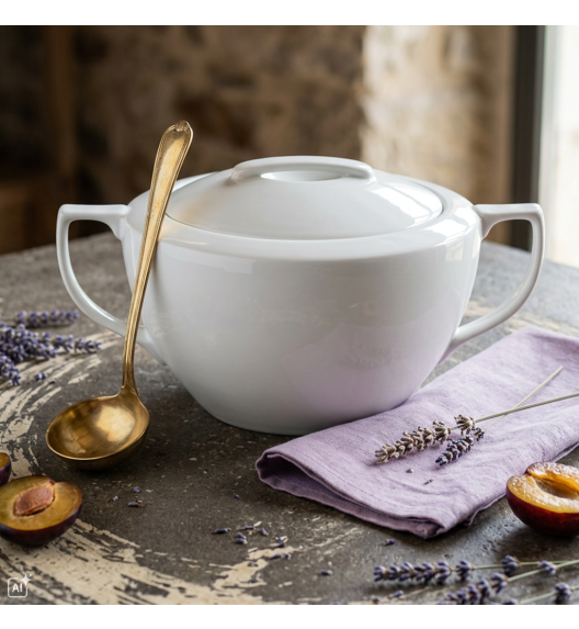 CHODZIEŻ CITY C001 BIAŁY Waza 2500 ml / polska porcelana