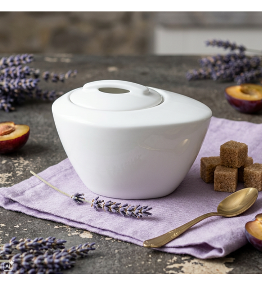 CHODZIEŻ CITY C001 BIAŁY Cukiernica 250 ml / polska porcelana
