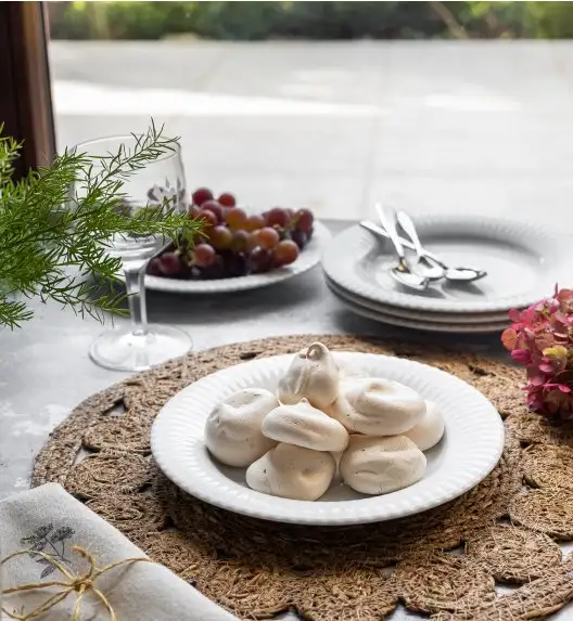 LUBIANA DAISY ROYAL Serwis obiadowy 6 osób / 18 elementów | biała porcelana