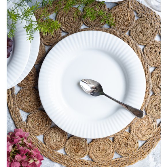 LUBIANA DAISY ROYAL Serwis obiadowy 6 osób / 18 elementów | biała porcelana