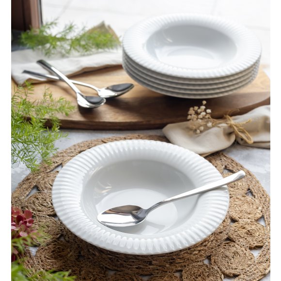 LUBIANA DAISY ROYAL Serwis obiadowy 12 osób / 36 elementów | biała porcelana