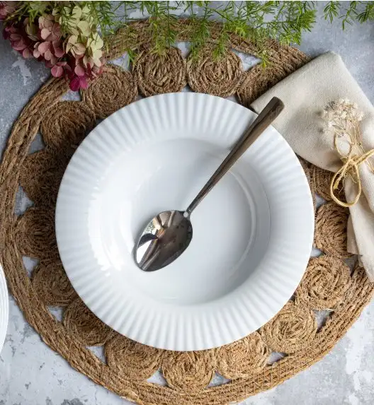 LUBIANA DAISY ROYAL Serwis obiadowy 12 osób / 36 elementów | biała porcelana