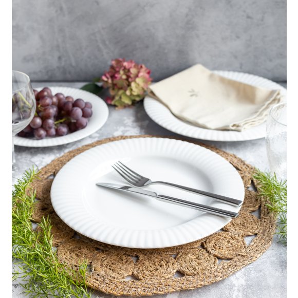 LUBIANA DAISY ROYAL Serwis obiadowy 12 osób / 36 elementów | biała porcelana