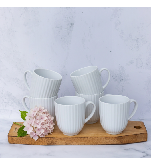 LUBIANA DAISY ROYAL Serwis obiadowy 12 osób / 48 elementów | biała porcelana