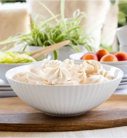 LUBIANA DAISY ROYAL Serwis obiadowo - kawowy 6 osób / 46 elementów | biała porcelana
