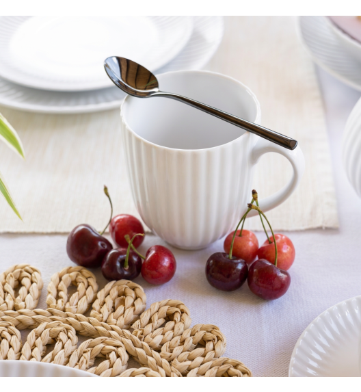 LUBIANA DAISY ROYAL Serwis obiadowo - kawowy 6 osób / 46 elementów | biała porcelana