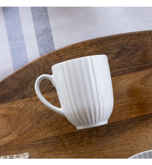 LUBIANA DAISY ROYAL Serwis obiadowo - kawowy 18 osób / 112 elementów | biała porcelana