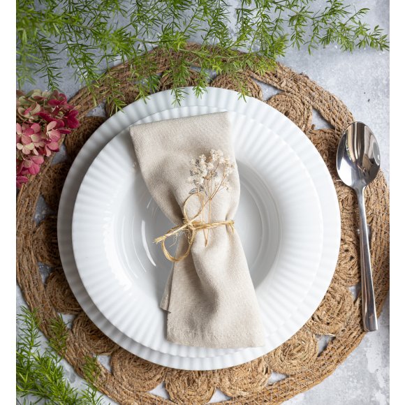 LUBIANA DAISY ROYAL Serwis obiadowo - kawowy 18 osób / 112 elementów | biała porcelana