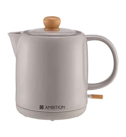 AMBITION ELECTRO | NATURAL CERAMICZNY CZAJNIK ELEKTRYCZNY 1 L 1200 W SZARY