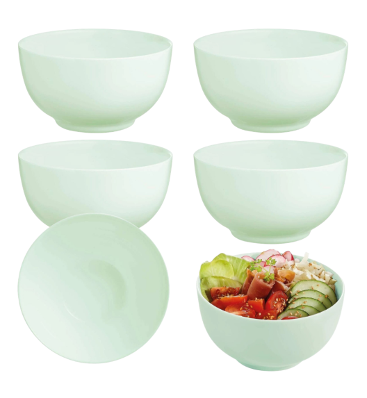 LUMINARC DIWALI PARADISE GREEN 6x MISKA SALATERKA 14,5 cm / 750 ml