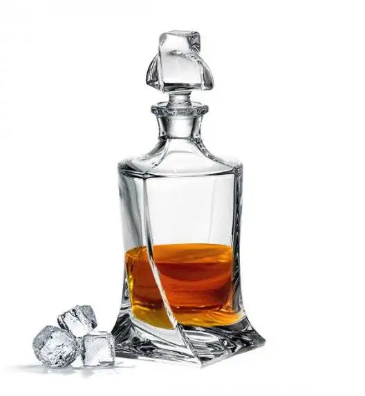 BOHEMIA QUADRO Karafka do whisky 850 ml / szkło kryształowe / CR6A500