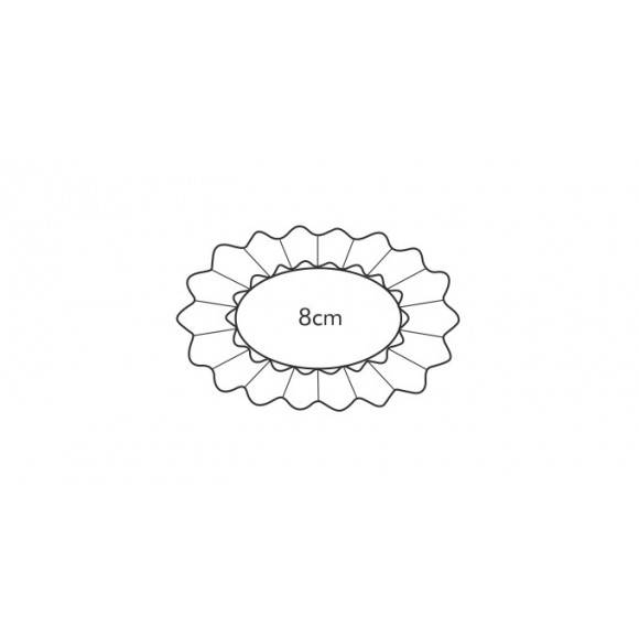 TESCOMA DELICIA Foremka do ciastek koszyczek owalny 8 cm / 6 szt.