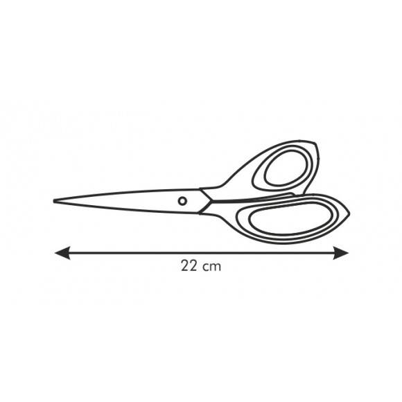 TESCOMA COSMO Nożyczki do domowego użytku 22 cm CZERWONY 888414.00