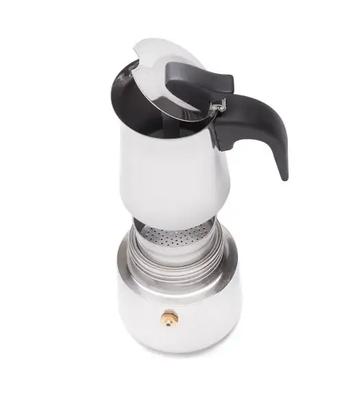 TADAR MODERNO Kawiarka do espresso 180 ml / 2 filiżanki / stal nierdzewna