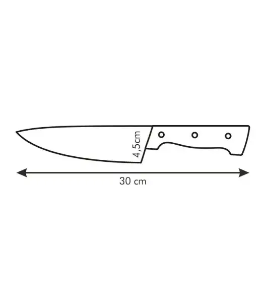 TESCOMA HOME PROFI Nóż kuchenny 17 cm najwyższej jakości / stal nierdzewna / 880529.00
