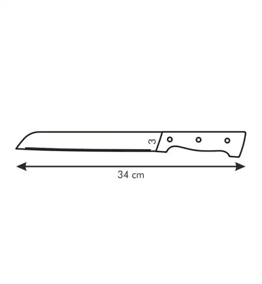TESCOMA HOME PROFI Nóż do chleba 16 cm najwyższej jakości / stal nierdzewna / 880536.00