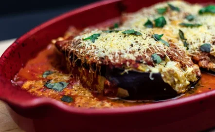Aubergine parmigiana – zapiekanka z bakłażana